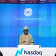 President Bola Tinubu rings the closing bell at NASDAQ in New York. [X:@NasdaqExchange]