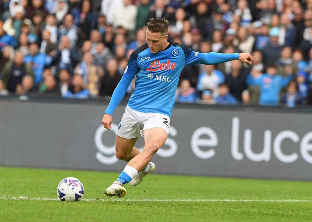 Piotr Zielinski playing for Napoli