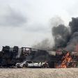 2 injured, 2 vehicles burnt as fuel tanker explodes on Lagos-Ibadan Expressway. [Twitter:Punch]