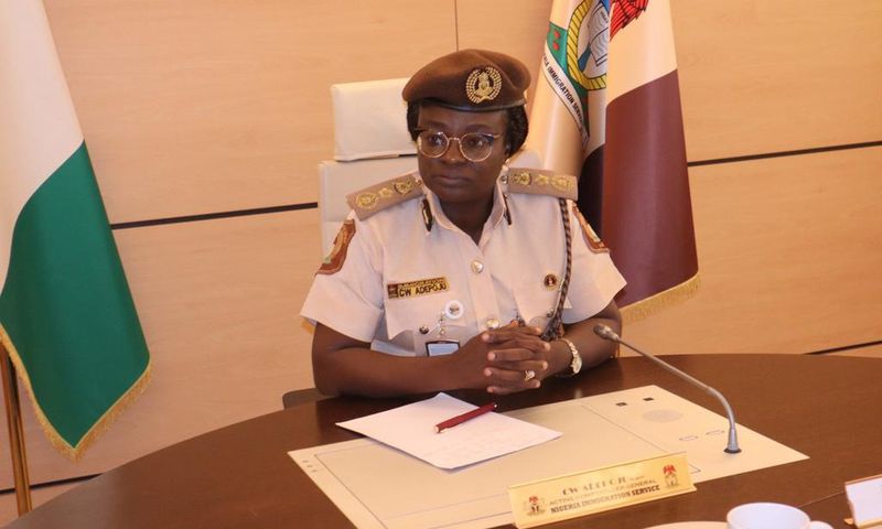 Acting Comptroller General of the Nigeria Immigration Service (NIS), Caroline Wura-Ola Adepoju. [Twitter:@NTANewsNow]