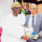 L-R: Gov. Babajide Sanwo-Olu of Lagos State and the United States Consul General in Lagos, Mr William Stevens during the handing over ceremony of the Lagos State Integrated Energy Resource Plan, at the Lagos House, Alausa, Ikeja, on Tuesday, Nov. 22, 2...