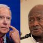Presidents Joe Biden and Yoweri Museveni