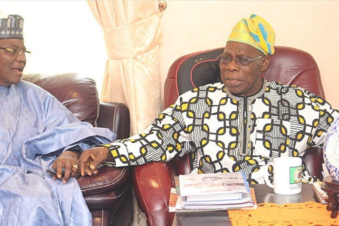 Former President, Olusegun Obasanjo and former Jigawa State Governor, Sule Lamido.