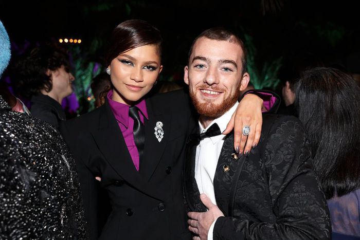 Zendaya and Angus Cloud posing together in March 2022.Matt Winkelmeyer/VF22/WireImage for Vanity Fair