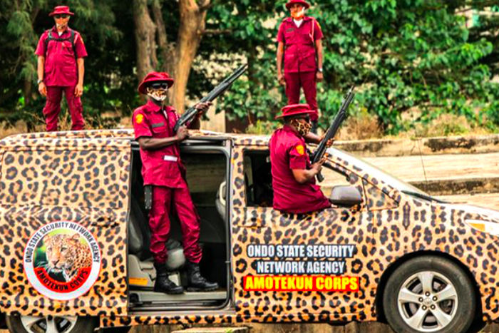 Amotekun corps members (The Africa Report)