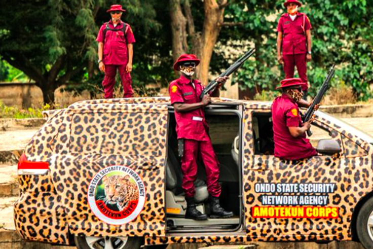 Amotekun corps members (The Africa Report)