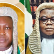 Hon. Justice Peter Hoommuk Mallong of the Federal High Court and Justice Chima Centus Nweze of the Supreme Court