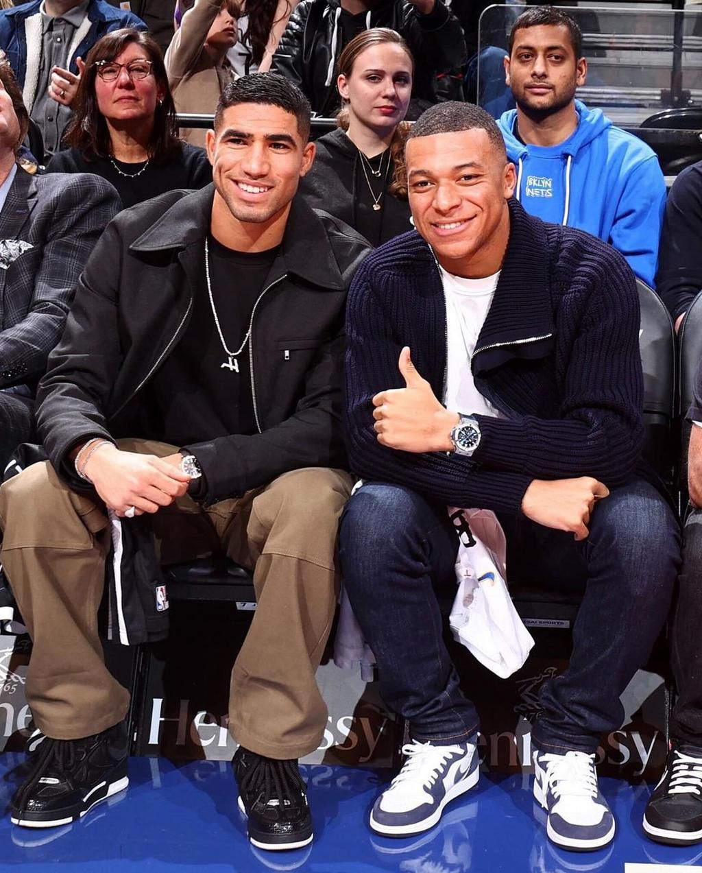 PSG stars Mbappe and Hakimi team up with Durant as Brooklyn Nets beat San Antonio Spurs