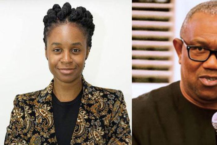 A photo combination of Peter Obi and Uzoma Asagwara  [ChannelsTV]