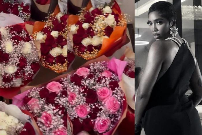 Omah Lay send Tiwa Savage Bouqet [KemiFilani]