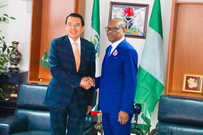 Mexican Ambassador to Nigeria, Mr Alfredo Ortiz, FCT Minister, Barrister Nyesom Wike [NAN]