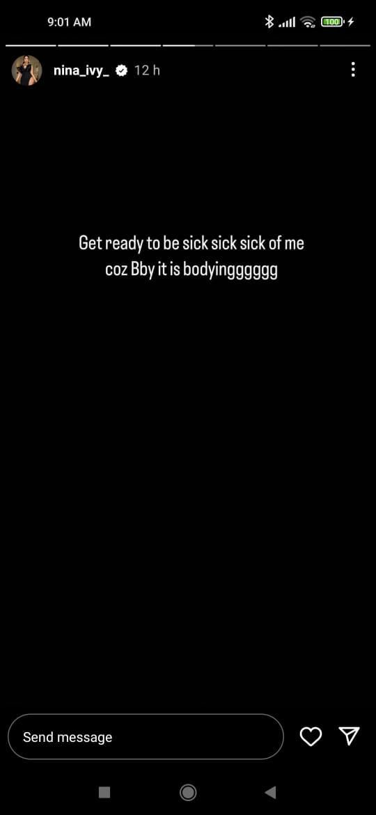 Nina Ivy reveals that she has undergone another plastic surgery