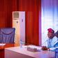 Tinubu meets with Oba of Benin, Omo N’Oba N’Edo Uku Akpolokpolo Ewuare II in Aso Rock. [Presidency]