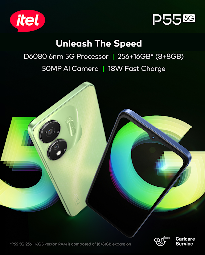 The itel P55 5G Smartphone is your recommended 5G Smartphone, here's why