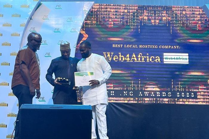 Web4Africa clinches 'Best Local Hosting Company' Award at the 6th NG Awards
