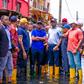 Governor Babajide Sanwo-Olu during a visit to Lagos Island for an on-site inspection of some areas affected by floods [LASG]