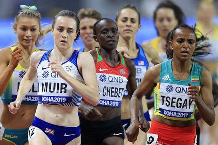 Athletes at the World Championships in Doha