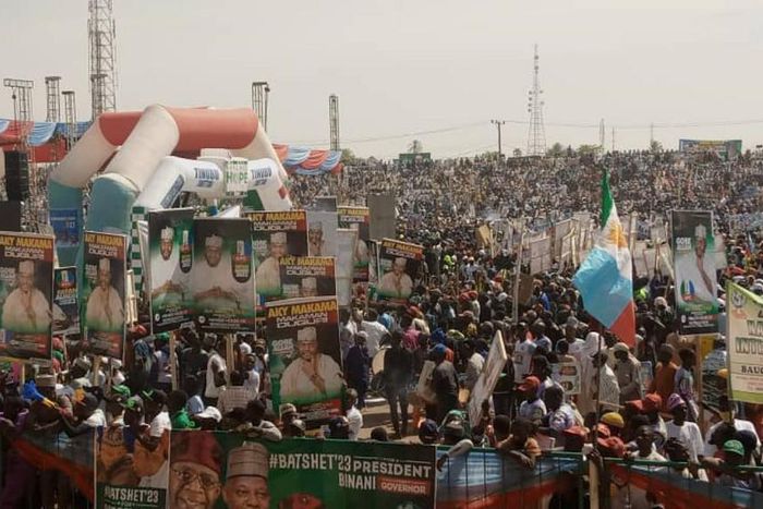 APC rally in Bauchi was disrupted after the audio system malfunctioned. (Guardian)