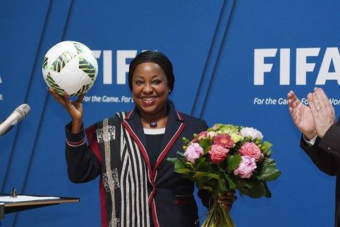 Fatma Samba Diouf Samoura and Gianni Infantino
