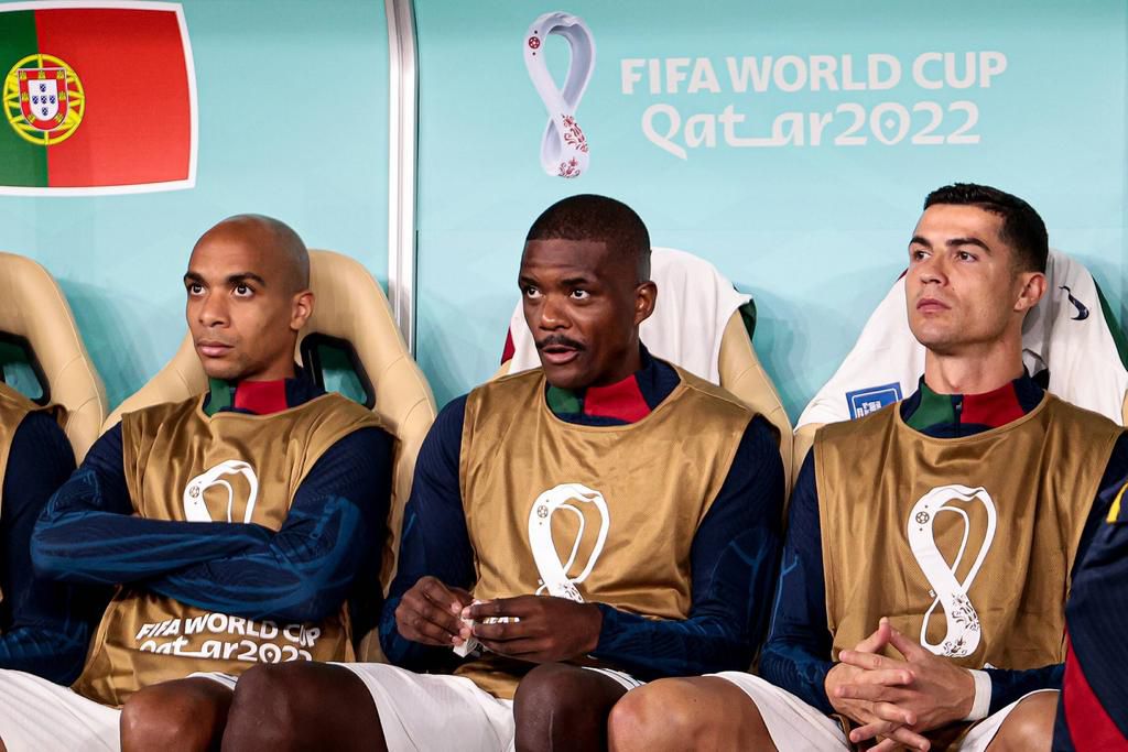 December 10, 2022. - Doha, Qatar. - Al Thumama Stadium. FIFA World Cup, WM, Weltmeisterschaft, Fussball 2022. Round of 8. Portugal v Morocco. In photo: Cristiano Ronaldo