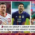 Qatar 2022: Odds on Group C - (Group winners, team to qualify, and highest scoring team)