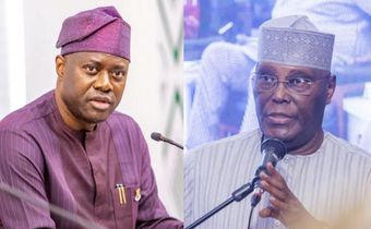 Gov Seyi Makinde of Oyo State and Atiku Abubakar. [Punch]