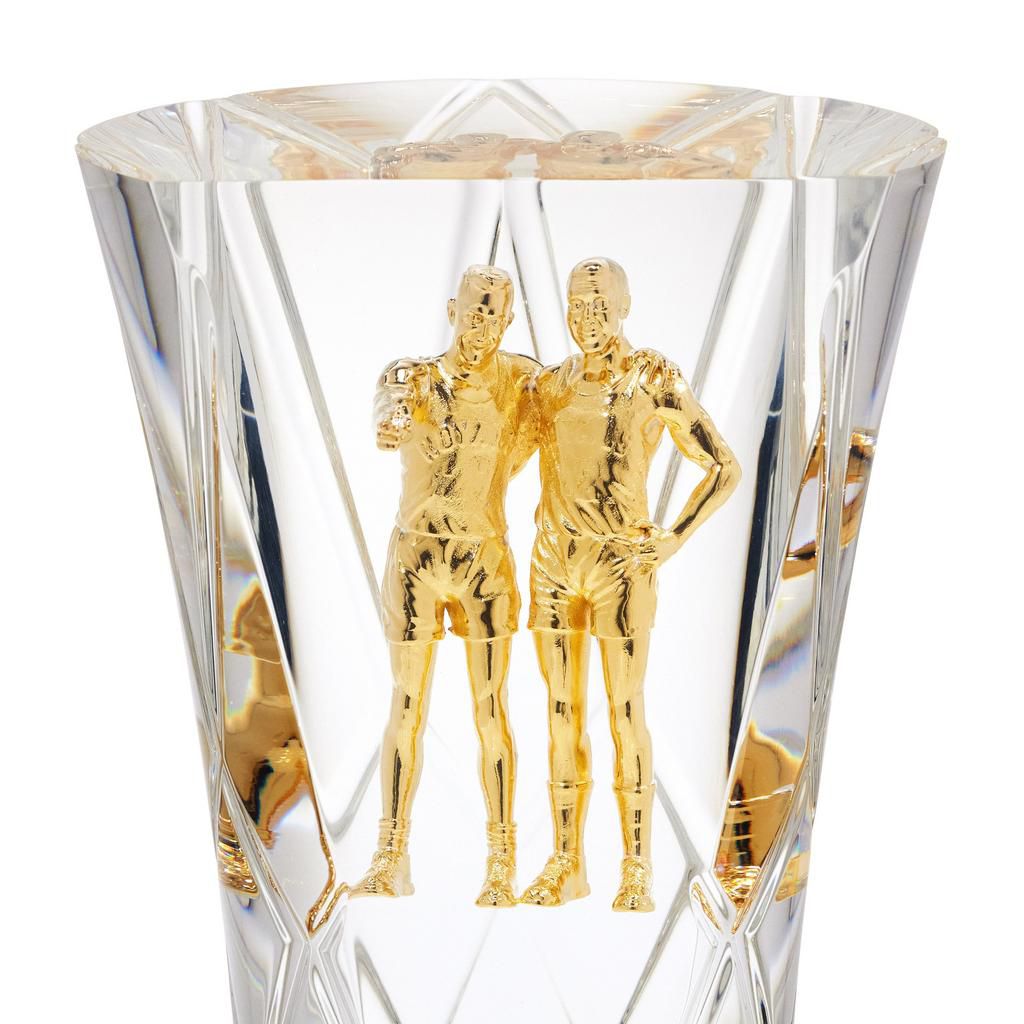 Featuring Jack Twyman with his arm around teammate Maurice Stokes, the new NBA Teammate of the Year