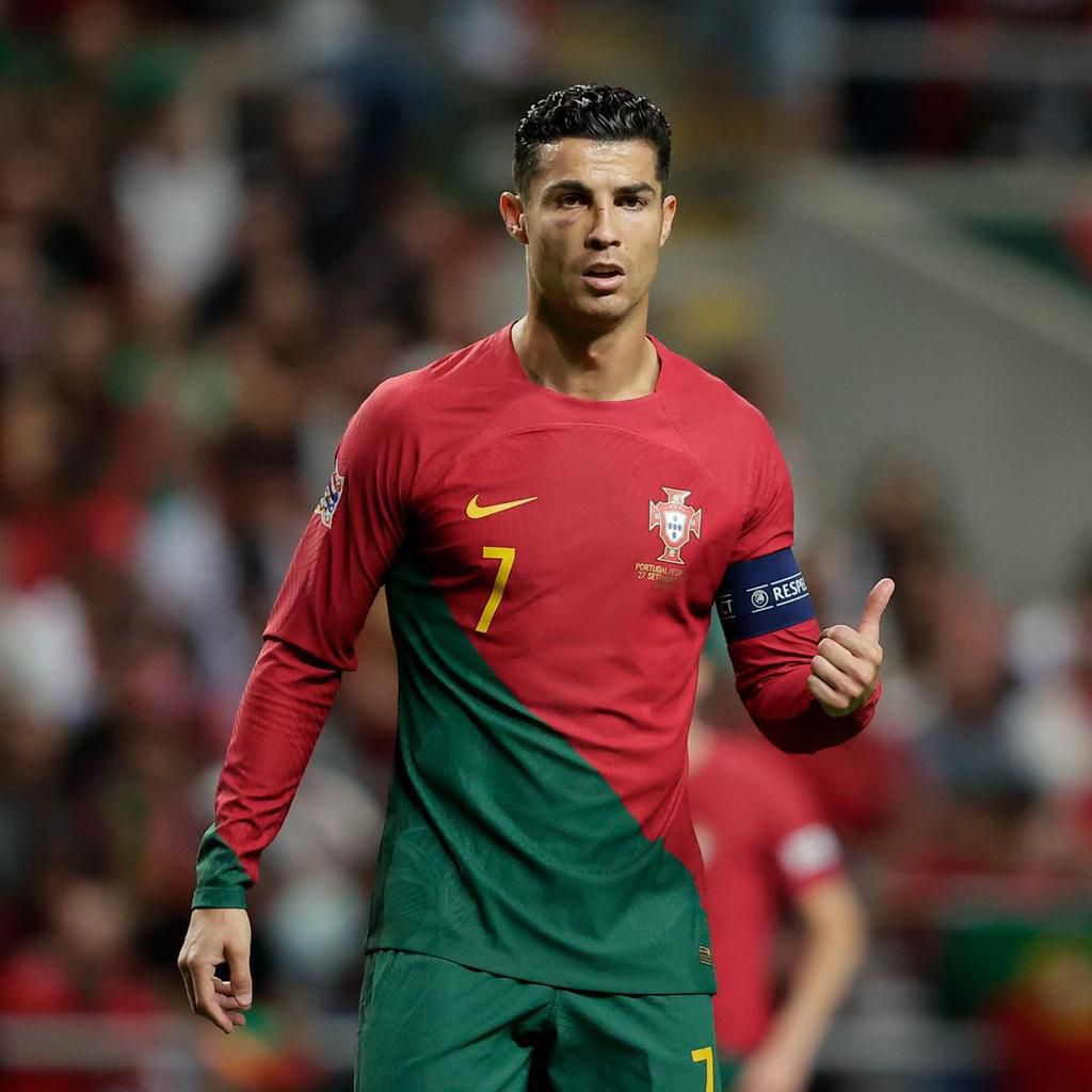 Ronaldo in action for Portugal