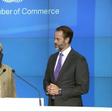 President Bola Tinubu rings the closing bell at NASDAQ in New York. [X:@NasdaqExchange]