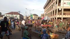 LAWMA clears roadside traders at Lagos market [Twitter:@Mr_JAGs]