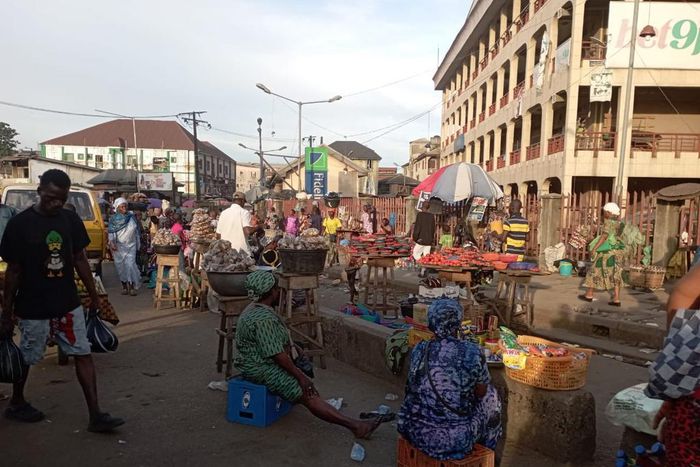 LAWMA clears roadside traders at Lagos market [Twitter:@Mr_JAGs]