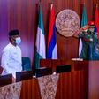Ministries make presentations as President Muhammadu Buhari presides over virtual Federal Executive Council meeting with Vice President, Yemi Osinbajo in attendance. [Twitter/@BashirAhmaad]