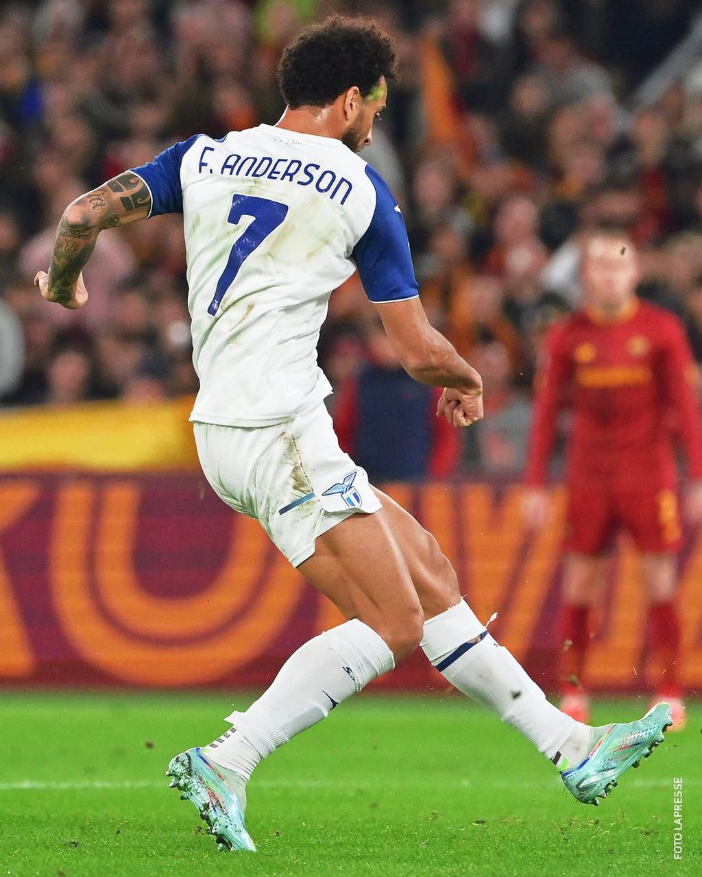 Felipe Anderson scored the winner for Lazio against Roma in the Serie A