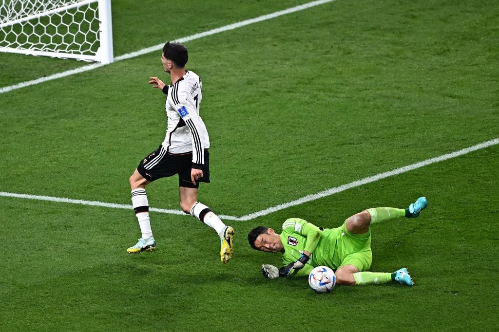 The Samurai Blues will have their goalkeeper Gonda to thank for keeping them in the game with a double save.