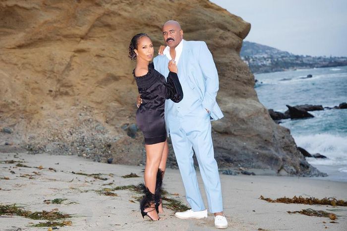Steve Harvey & wife Marjorie Harvey