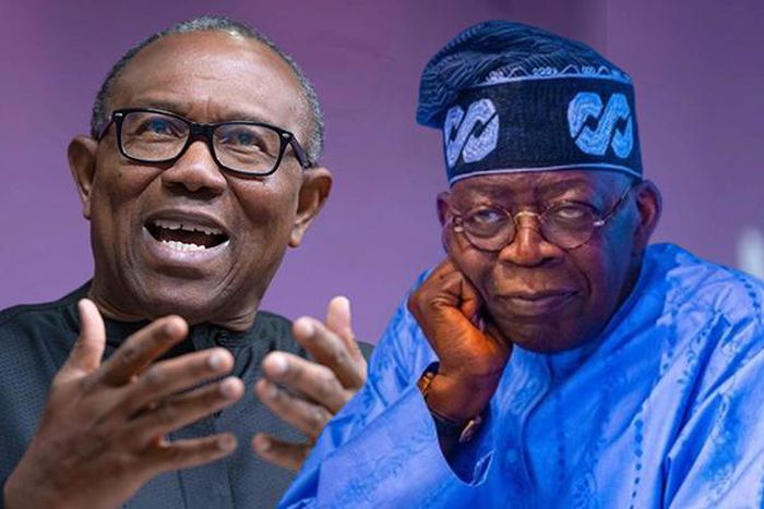The Presidential candidate of the Labour Party, Peter Obi and President Bola Ahmed Tinubu. [Premium Times]
