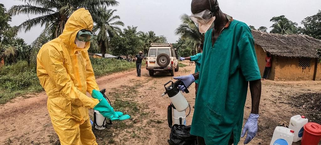 Ebola health workers in Uganda