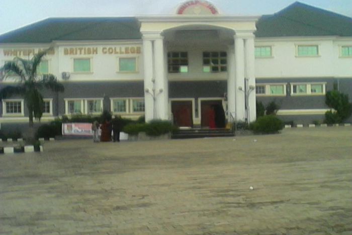 A photo of Whiteplains British School's secondary school admin block.
