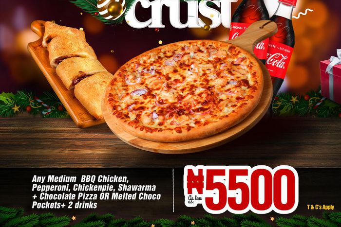 It’s a Crunchy jolly Christmas with the new Domino’s Santa Crust deal!!!