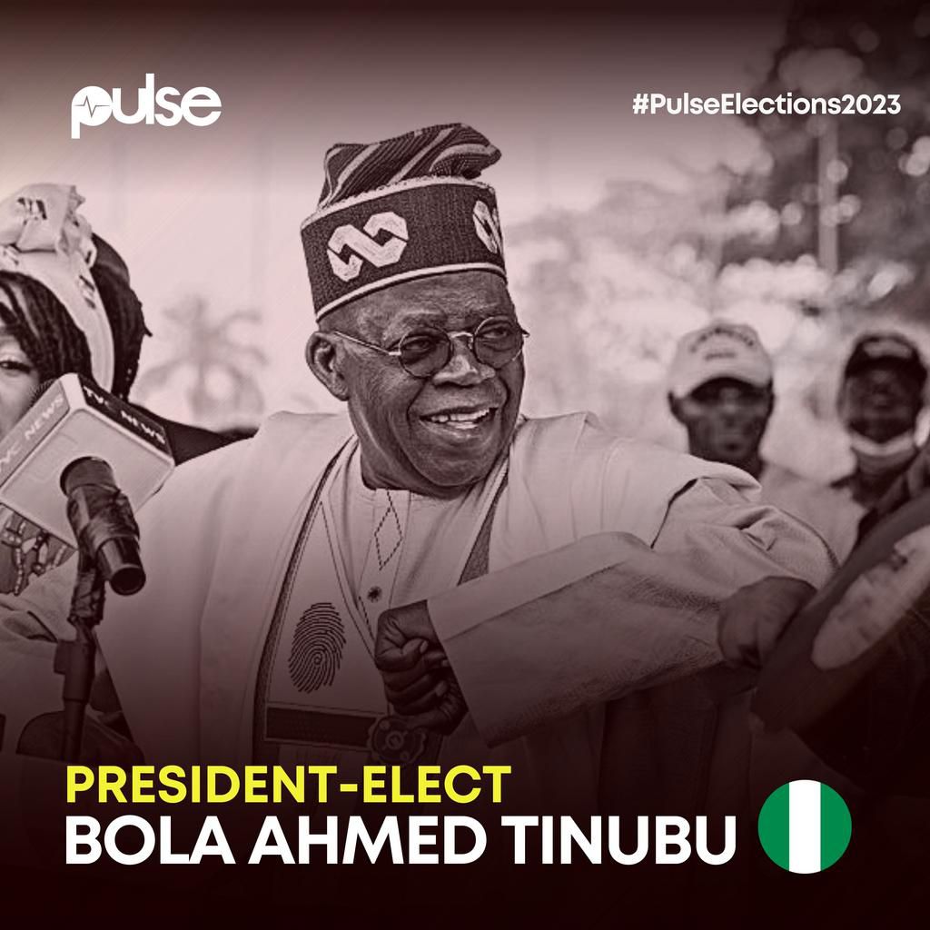 Bola Tinubu is Nigeria's president-elect