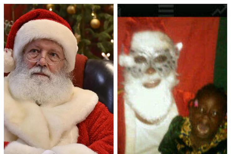 Father Christmas and Santa {IDAfrica/guardian}