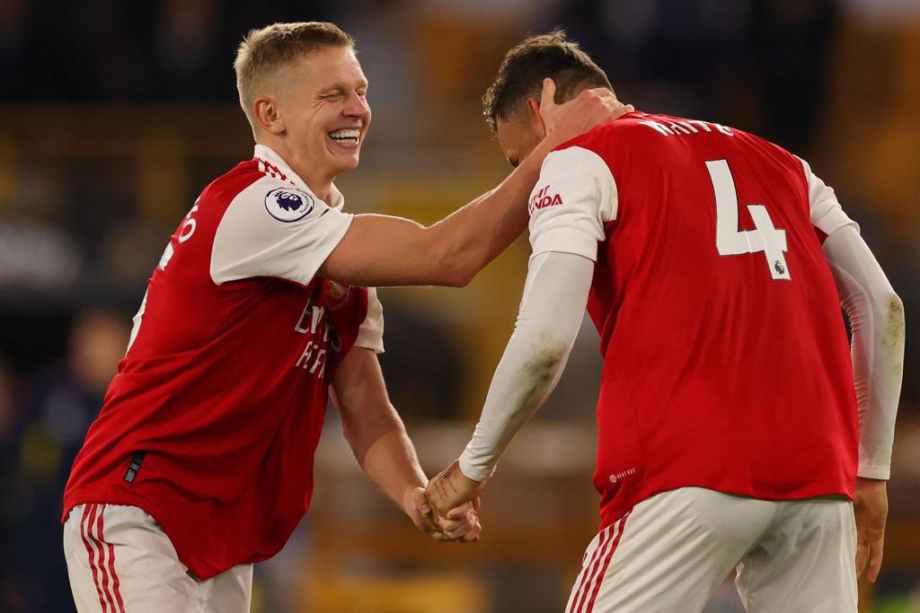 Arsenal Player celebrating