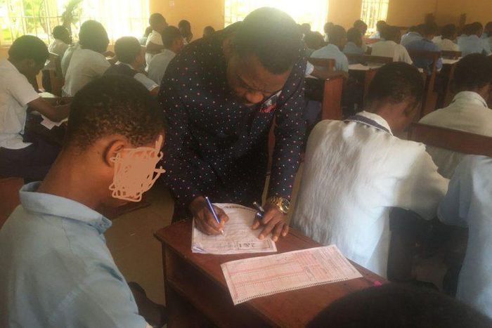 WAEC HNO in one of the Examination Centres.