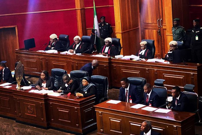 Commencement of the 2023 Presidential Election Petition Court sitting [NGCourtofAppeal Twitter]