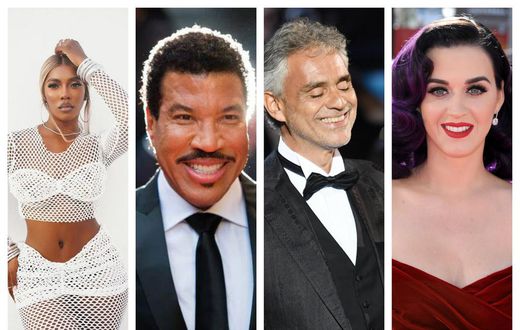 Tiwa Savage, Lionel Richie, Andrea Bocelli, Katy Perry