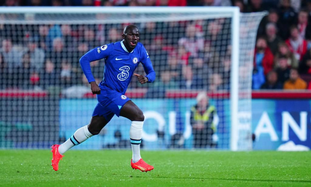 Kalidou Koulibaly of Chelsea in action against Brentford on October 19, 2022.