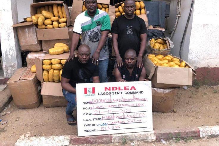 Some of the suspects and illicit substances were intercepted. [NAN]