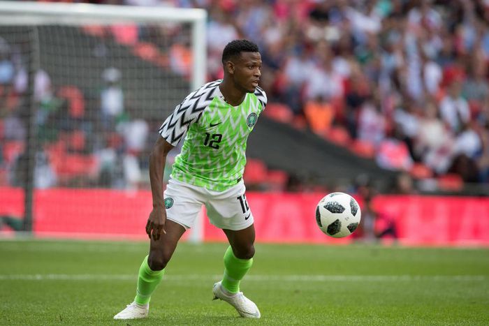 Shehu Abdullahi of Nigeria during the International Friendly Länderspiel match between England and Nigeria at Wembley Stadium