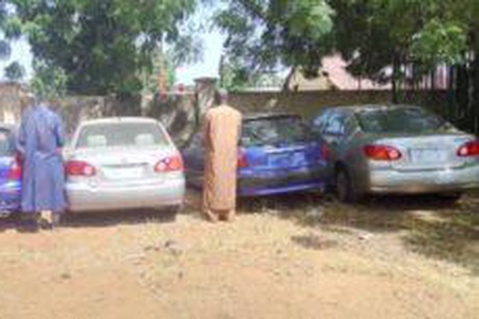 The four recovered vehicles by Police Zone 10 Command, Sokoto, suspects  [NAN]