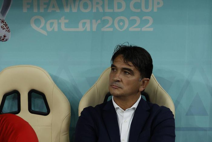 Croatia's Zlatko Dalic 
 on the bench at the World Cup (Agencia EFE)